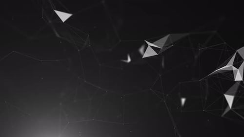 Abstract Geometric Network Logo Reveal Background