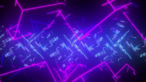 Side Neon Cybernetic Vj Loop