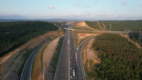Aerial Highway Traffic