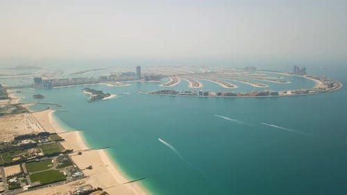Aerial View of Palm Jumeirah Island