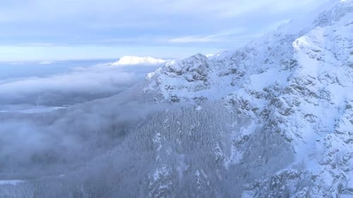 Away from Snowy Mountains and over a Foggy Valley