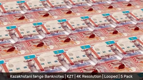 Kasachische Banknoten//Geld//Kasachischer Tenge//Währung/KZT//5er-Pack - 4 K