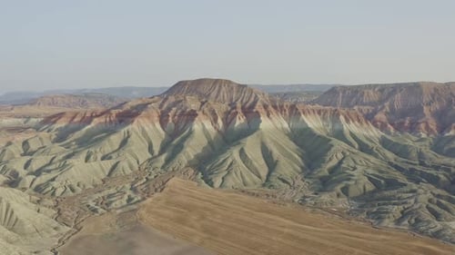 Beautiful Mountain With Colorful Layers