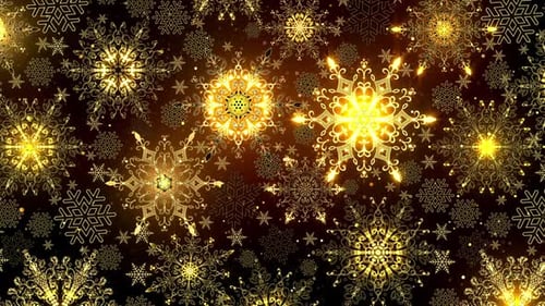Gold Snowflakes