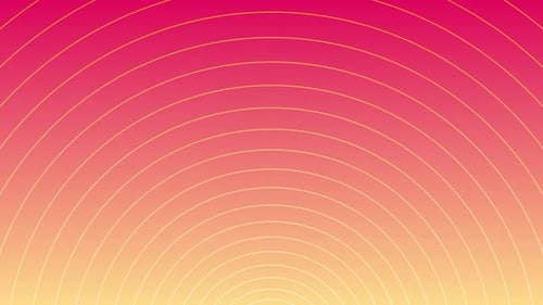Abstract Expanding Concentric Circles on Vibrant Gradient Background Loop