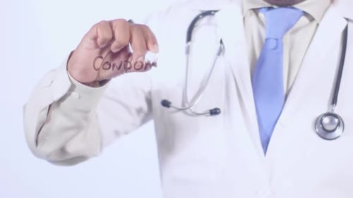 Doctor Writes The Word Condoms