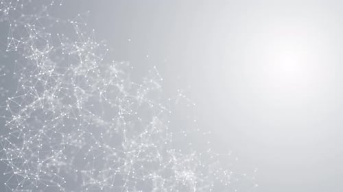 Animated Geometric Network Digital Background