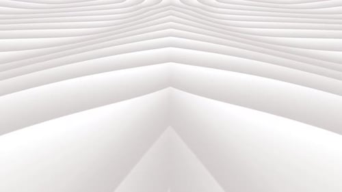 Seamless White Abstract Wavy Lines Looping Background
