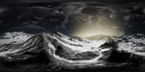 VR 360 Norway Mountains Severe Landscape