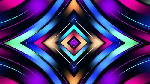 Abstract Multicolor Square Pattern 4K 02