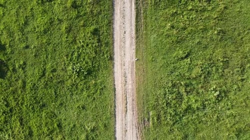 Aerial view of the road in country side