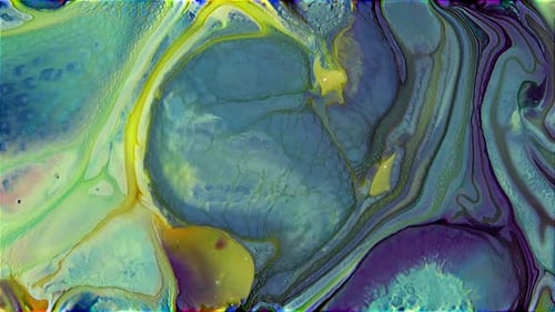 Abstract Fluid Background with Colorful Swirling Patterns