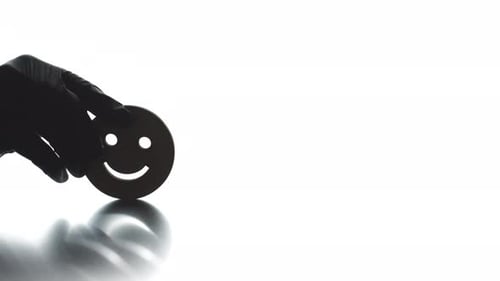 Smiley und Erfolgstext setzen