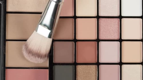 Neutral Toned Makeup Palette Close Up