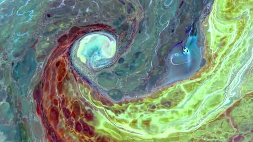 Colorful Abstract Patterns and Shapes Swirling