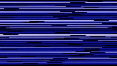Abstract Digital Blue Horizontal Lines Loop Background