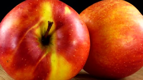 Apple on a Black Background