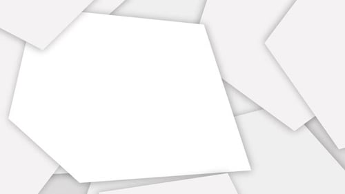 Dynamic Abstract White Geometric Shapes Animated Background Loop