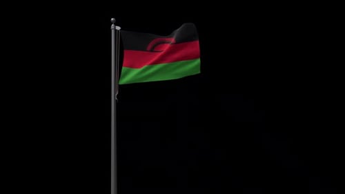 Malawi Flag With Alpha 2K