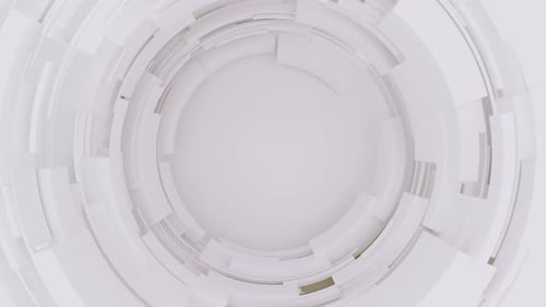 White Sci Fi Background