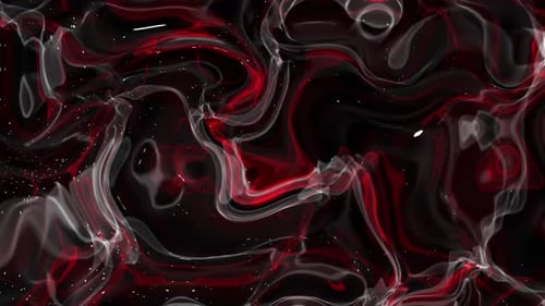 Abstract Red and White Fluid Organic Motion Background