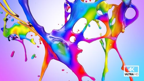 Mehrfarbiger Farbexplosion Splash