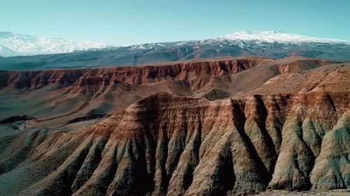 Aerial View Colored Rocks