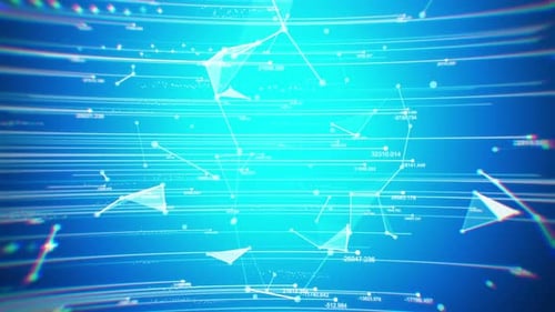 Futuristic Digital Data Network Connection Background
