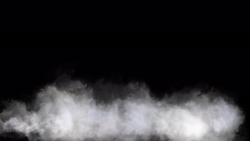 Dichte Nebelwolken tief