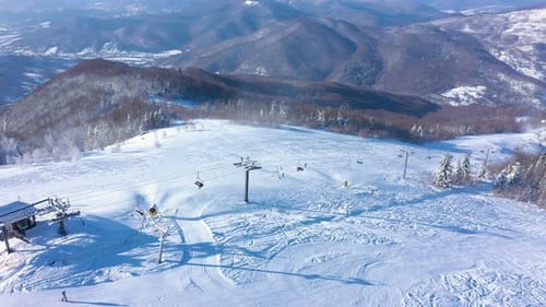 Ski Slope Aerial View 3