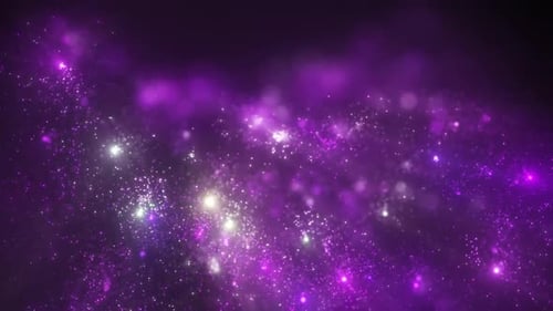 Abstract Purple Particle Background Flow with Shimmering Glitter Effect