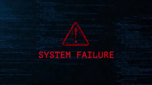 System failure message flashing on screen ., Backgrounds Motion ...