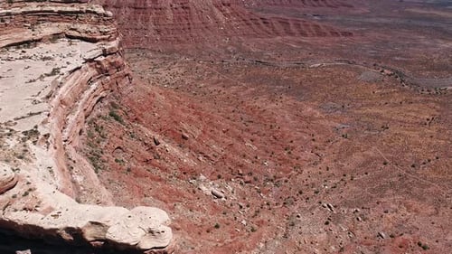 Red Cliff Aerial Mojave Desert USA
