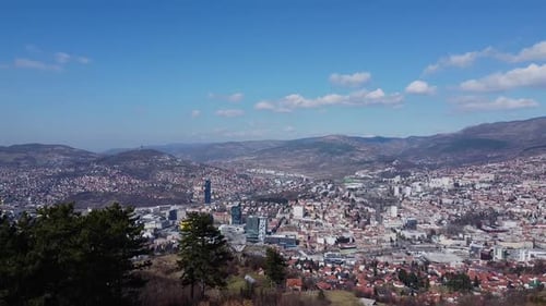 Aerial View Of Sarajevo City