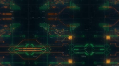 4k HUD-UI Loop-Hintergrund