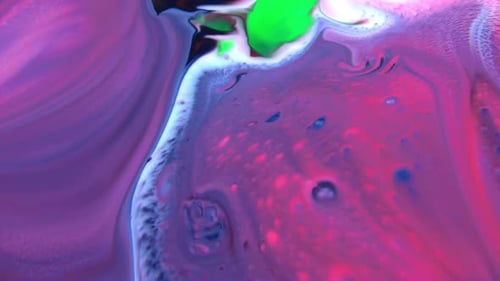 Abstract Liquid Color Swirls with Fluid Motion