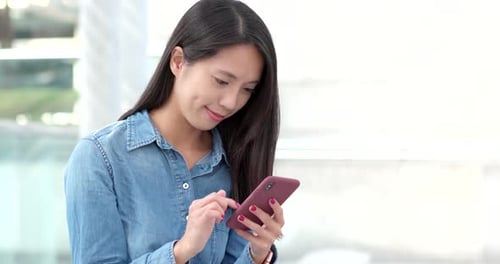 Young woman use of mobile phone