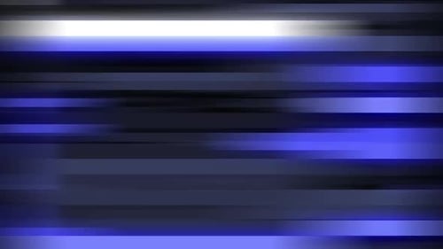 Fast Moving Abstract Blue Horizontal Lines Background Loop