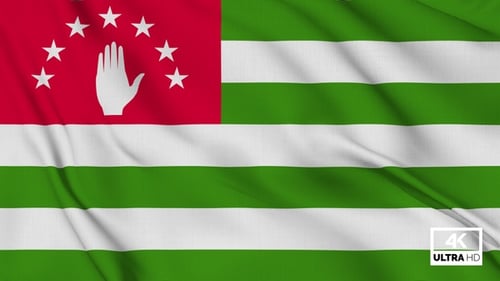 Waving Abkhazia Flag Animation