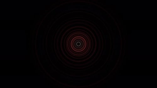 Colorful tunnel on black background