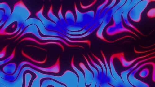 Animated Glowing Fluid Lines Abstract Background Loop