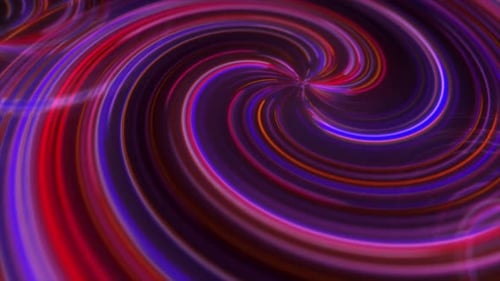 Vibrant Abstract Swirling Neon Lines Background