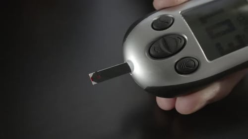 Testing Blood Sugar Levels with Medical Device