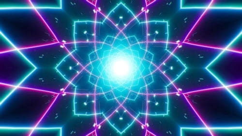 Boucle d'arrière-plan abstraite des effets de cyberénergie 4K 02