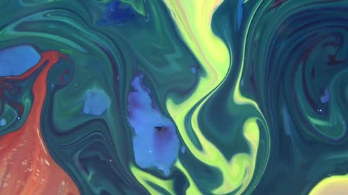 Swirling Paints Abstract Background
