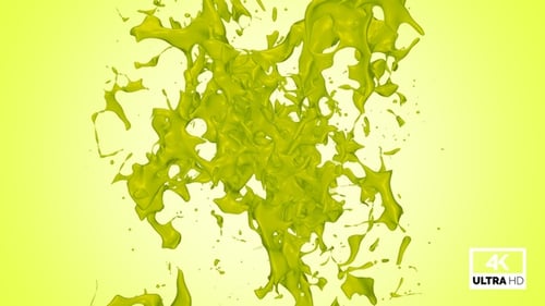 Kiwifruit Juice Splash Collision