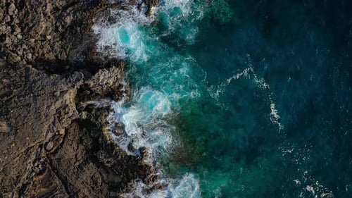 Top View of a Deserted Coast