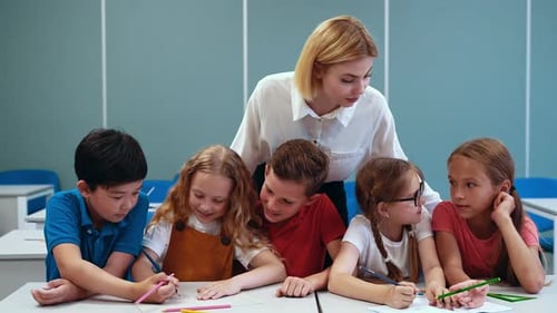 Children at the primary school.