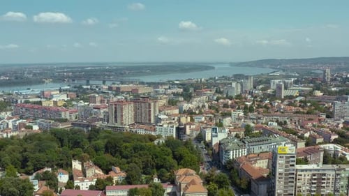 Aerial Shot Belgrade Serbia