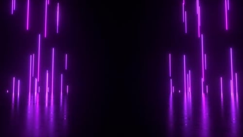 Futuristic Neon Purple Lines Loop Background